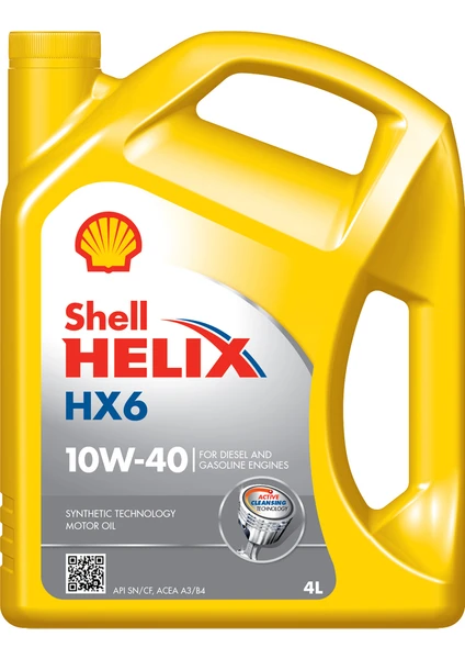 Shell Helix HX6 10W-40 4 Litre Motor Yağı